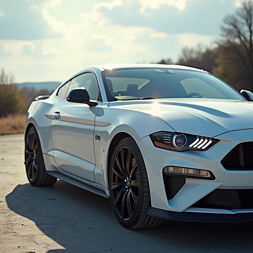 Автомобіль під час огляду на відкритому повітрі при яскравому природному денному світлі, демонструючи як сонячне освітлення виявляє недоліки фарби та колірні відмінності на кузовних панелях